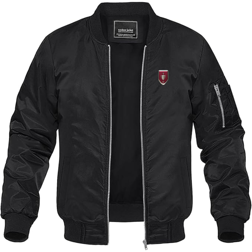 Men's Jinbei Logo Lightweight Bomber Jacket Windbreaker Softshell Varsity Jacket Coat