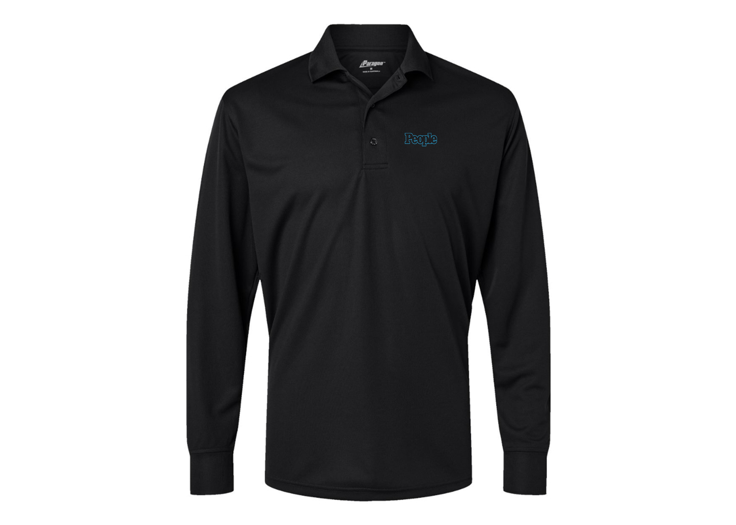 Men's People Magazine Logo Paragon Prescott Long Sleeve Polo