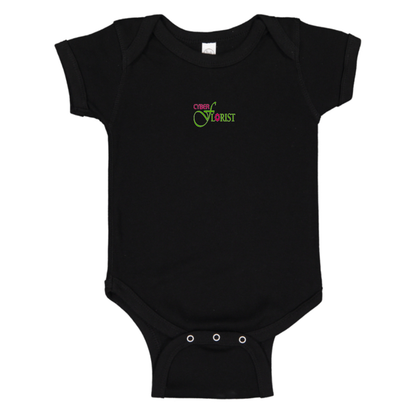 Cyber Florist Logo Baby Onesie Romper