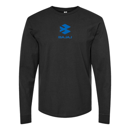 Youth Bajaj Logo Cotton Long Sleeve T-Shirt