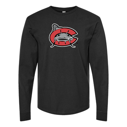 Men's Carolina Mudcats Logo Cotton Long Sleeve T-Shirt
