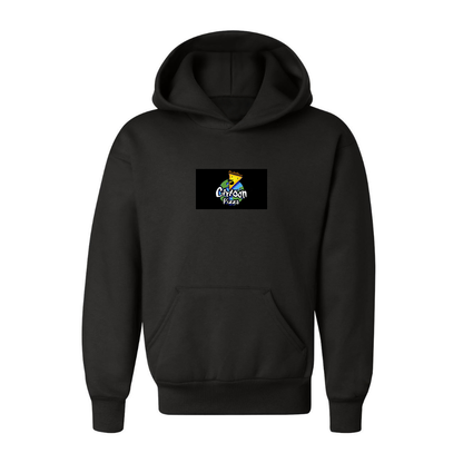 Youth Cartoon Pizza Logo Pullover Hoodie