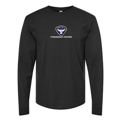Men's Pyeonghwa Motors Logo Cotton Long Sleeve T-Shirt