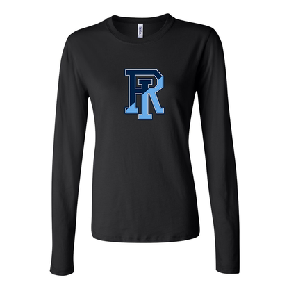 BELLA CANVAS Women’s Rhode Island Rams Logo Jersey Long Sleeve Tee