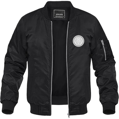 Men's AWZ Logo  Lightweight Bomber Jacket Windbreaker Softshell Varsity Jacket Coat