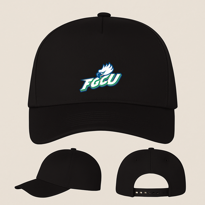 Florida Gulf Coast Eagles Logo Five Panel Twill Snapback Cap