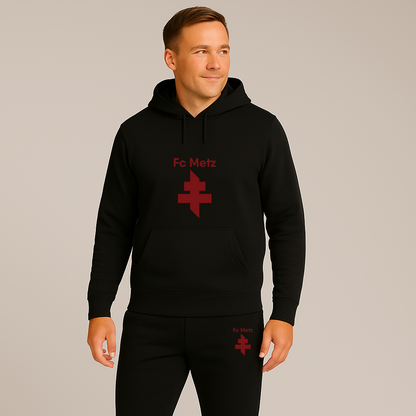 Men's FC Metz Soccer Logo Hoodie Joggers Set
