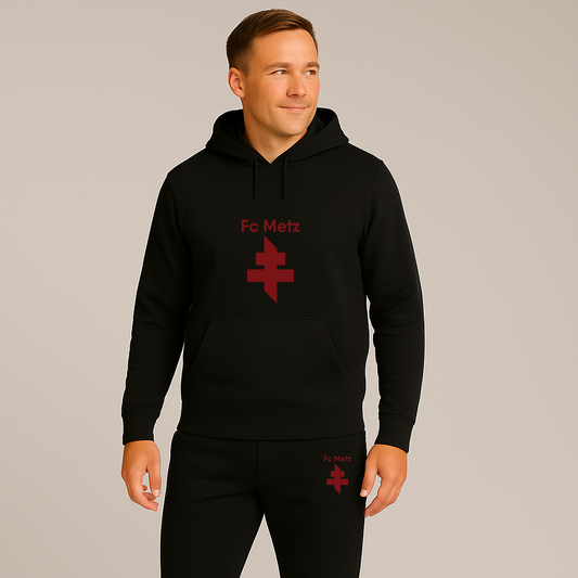 Men's FC Metz Soccer Logo Hoodie Joggers Set