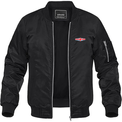 Men's David Brown Logo Lightweight Bomber Jacket Windbreaker Softshell Varsity Jacket Coat