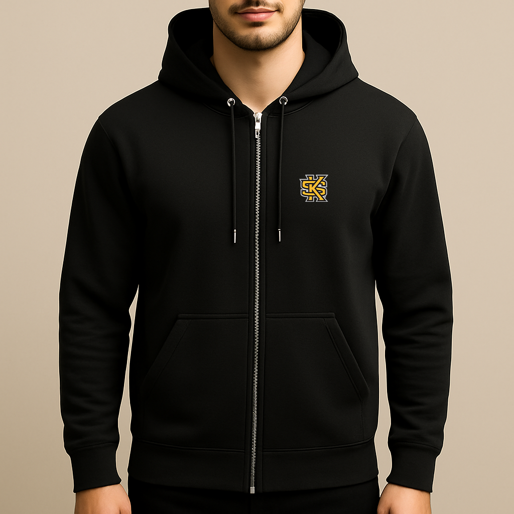 Men's Kennesaw State Owls Logo Zipper Hoodie
