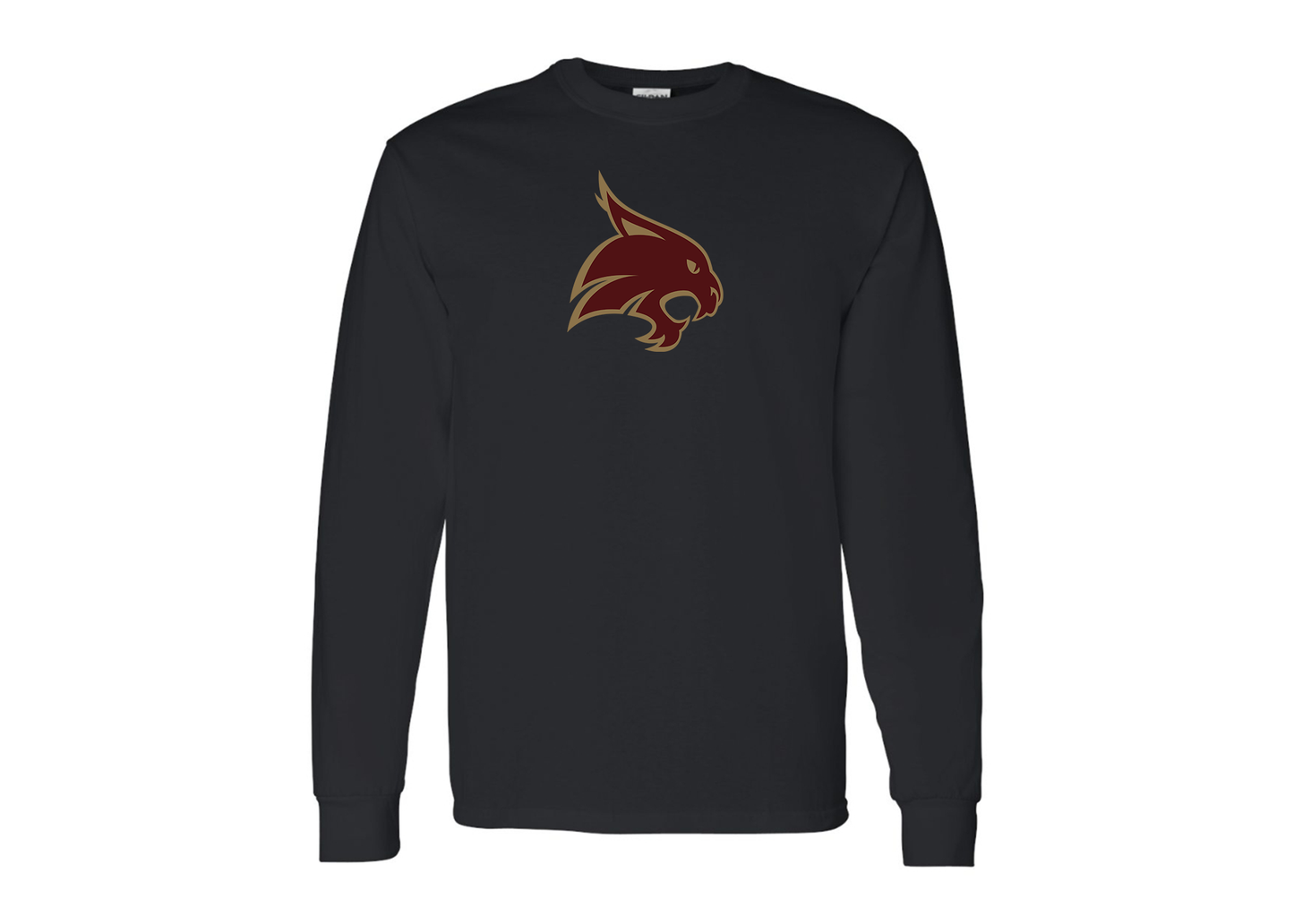 Men's Texas State Bobcats Gildan Heavy Cotton Long Sleeve T-Shirt