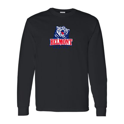 Men's Belmont Bruins  Gildan Heavy Cotton Long Sleeve T-Shirt