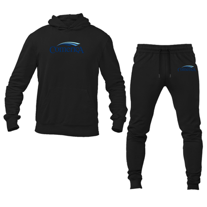 Men's Comerica  Logo Hoodie Joggers Set