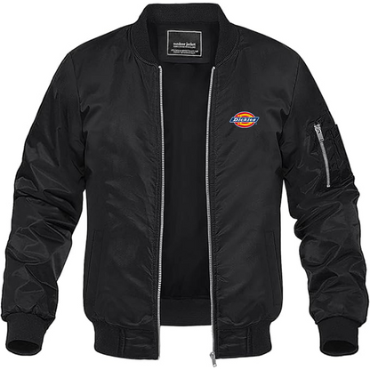 Men's Dickies Logo Lightweight Bomber Jacket Windbreaker Softshell Varsity Jacket Coat