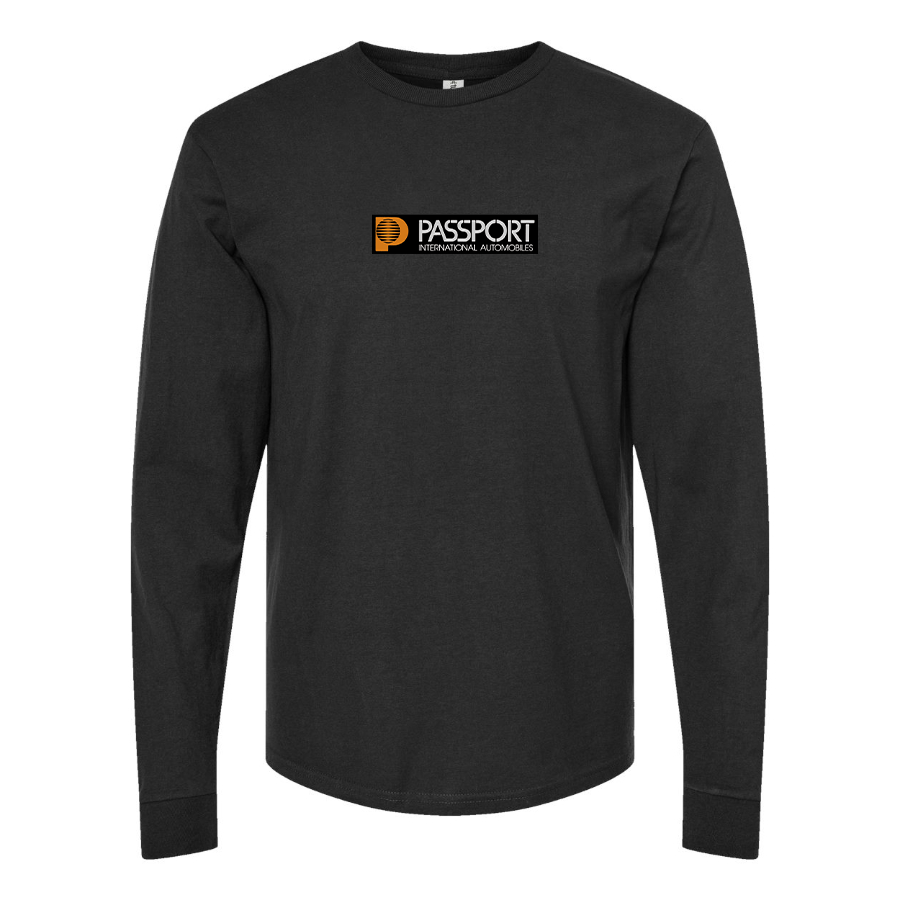 Men's Passport  Logo Cotton Long Sleeve T-Shirt
