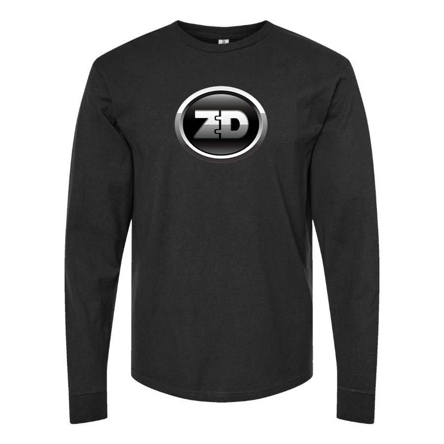 Men's Zhidou Logo Cotton Long Sleeve T-Shirt