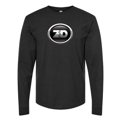 Men's Zhidou Logo Cotton Long Sleeve T-Shirt