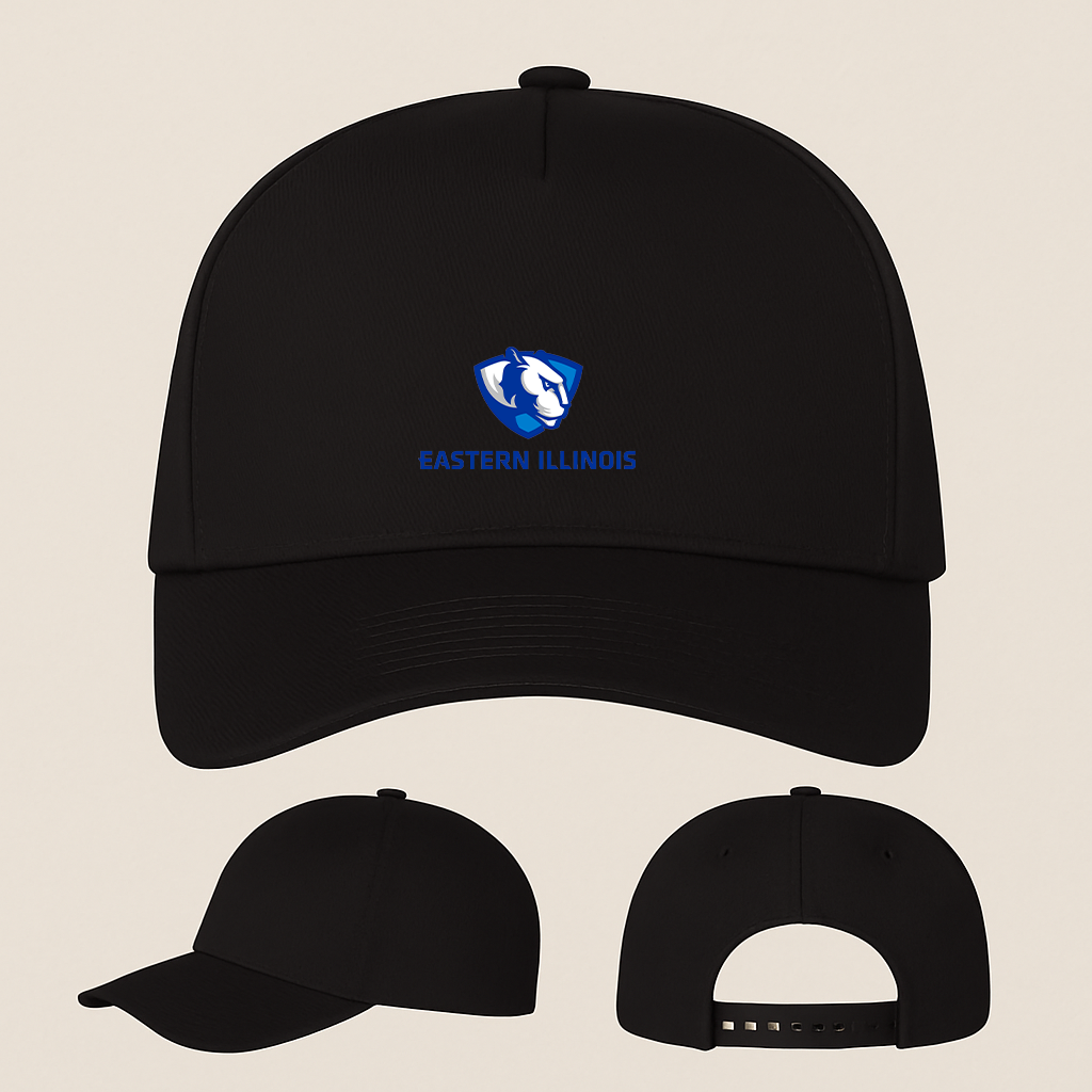 Eastern Illinois Panthers Logo Five Panel Twill Snapback Cap