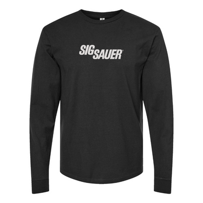 Men's Sig Sauer Logo Cotton Long Sleeve T-Shirt
