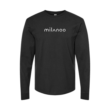 Youth Milanoo Logo Cotton Long Sleeve T-Shirt