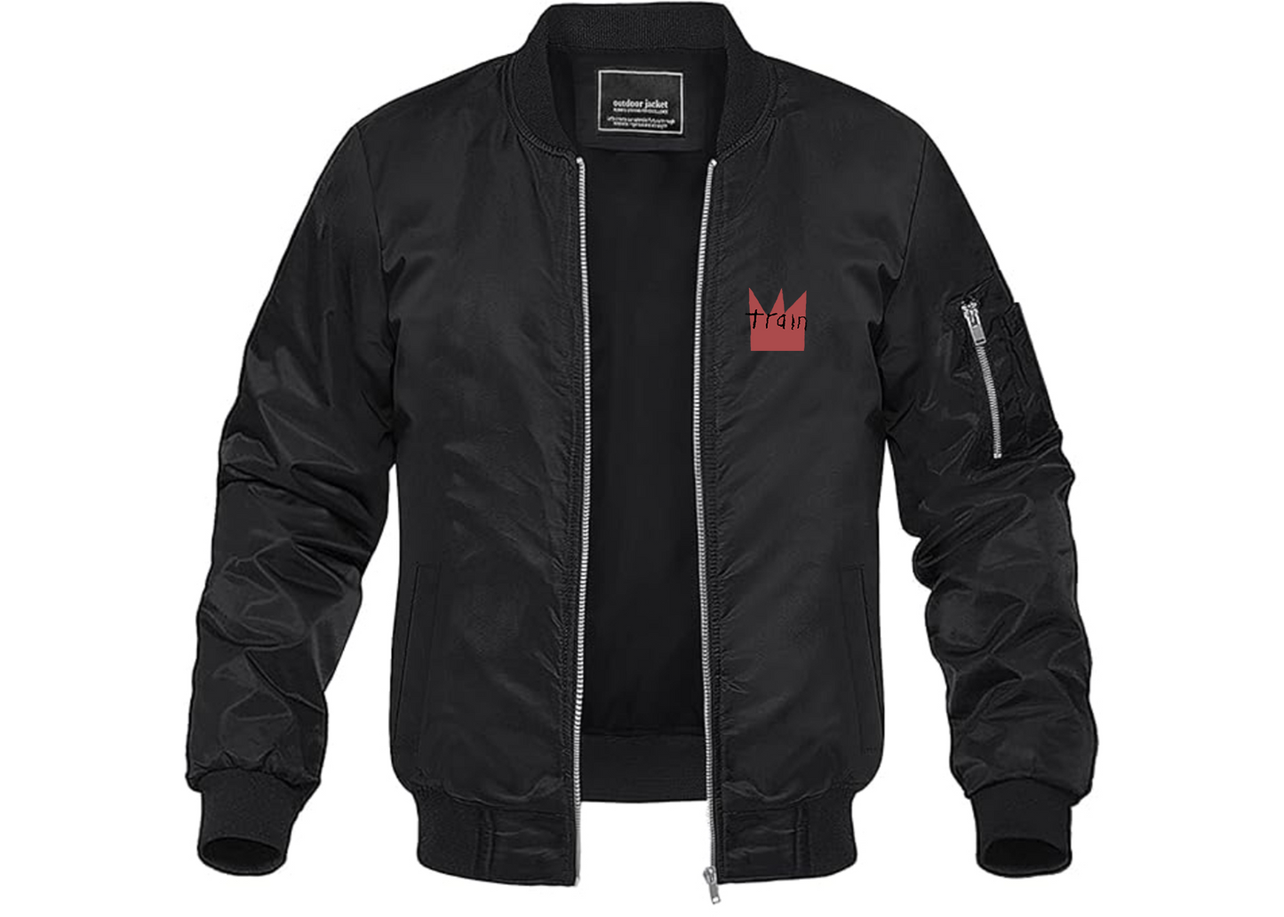 Men's Train Lightweight Bomber Jacket Windbreaker Softshell Varsity Jacket Coat
