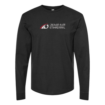 Men's Etihad Rail Logo Cotton Long Sleeve T-Shirt