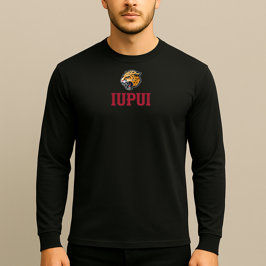 Men's IUPUI Jaguars Logo Long Sleeve T-Shirt