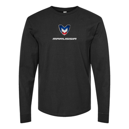 Men's Marussia Motors Logo Cotton Long Sleeve T-Shirt