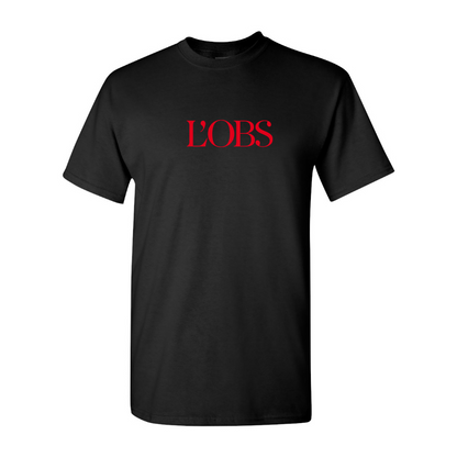 Men's L'OBS Logo Cotton T-Shirt