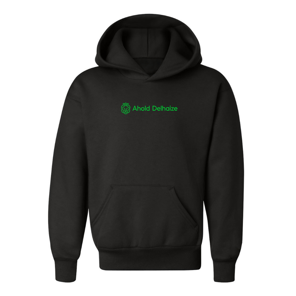 Youth  Ahold Delhaize Vertical Logo  Pullover Hoodie