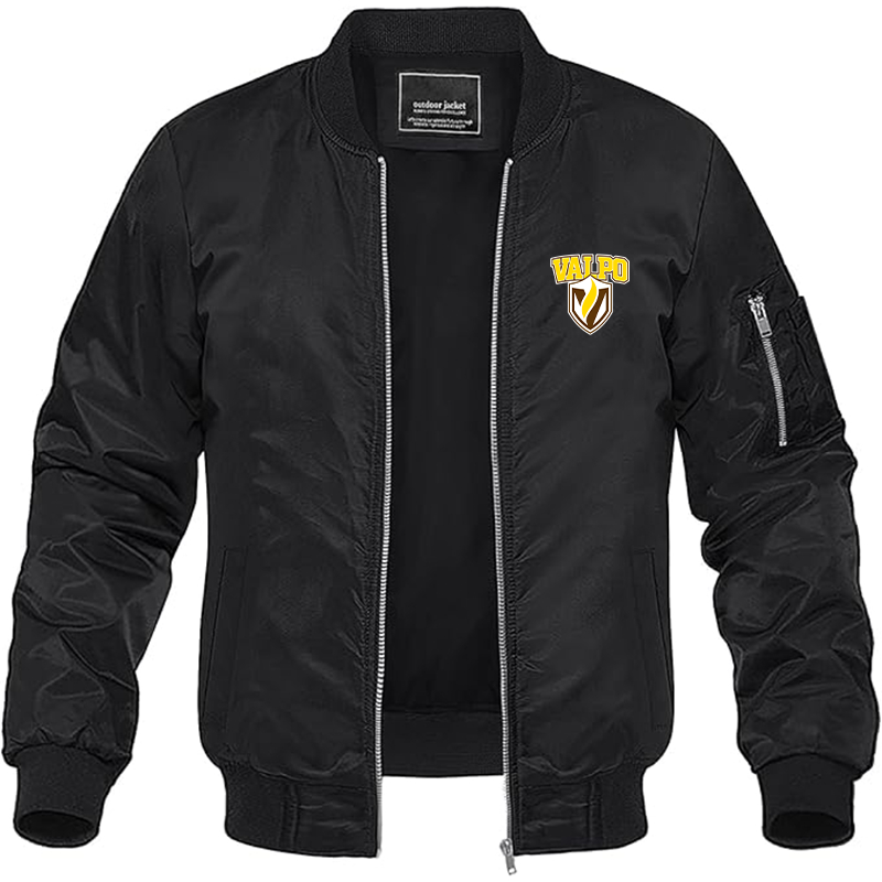 Men's Valparaiso Crusaders Lightweight Bomber Jacket - Black