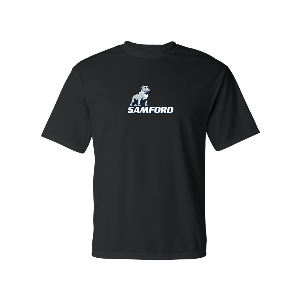 Men's Samford Bulldogs Logo Polyester T-Shirt