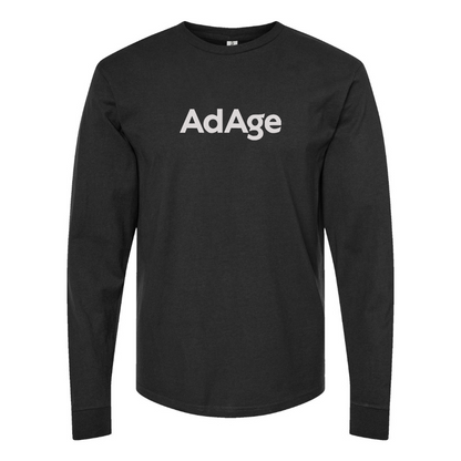 Men's AdAge Logo Cotton Long Sleeve T-Shirt