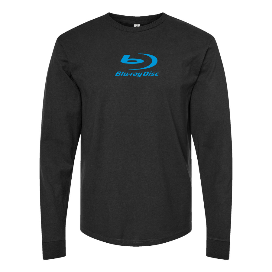 Men's  Blu-ray Disc Logo  Cotton Long Sleeve T-Shirt