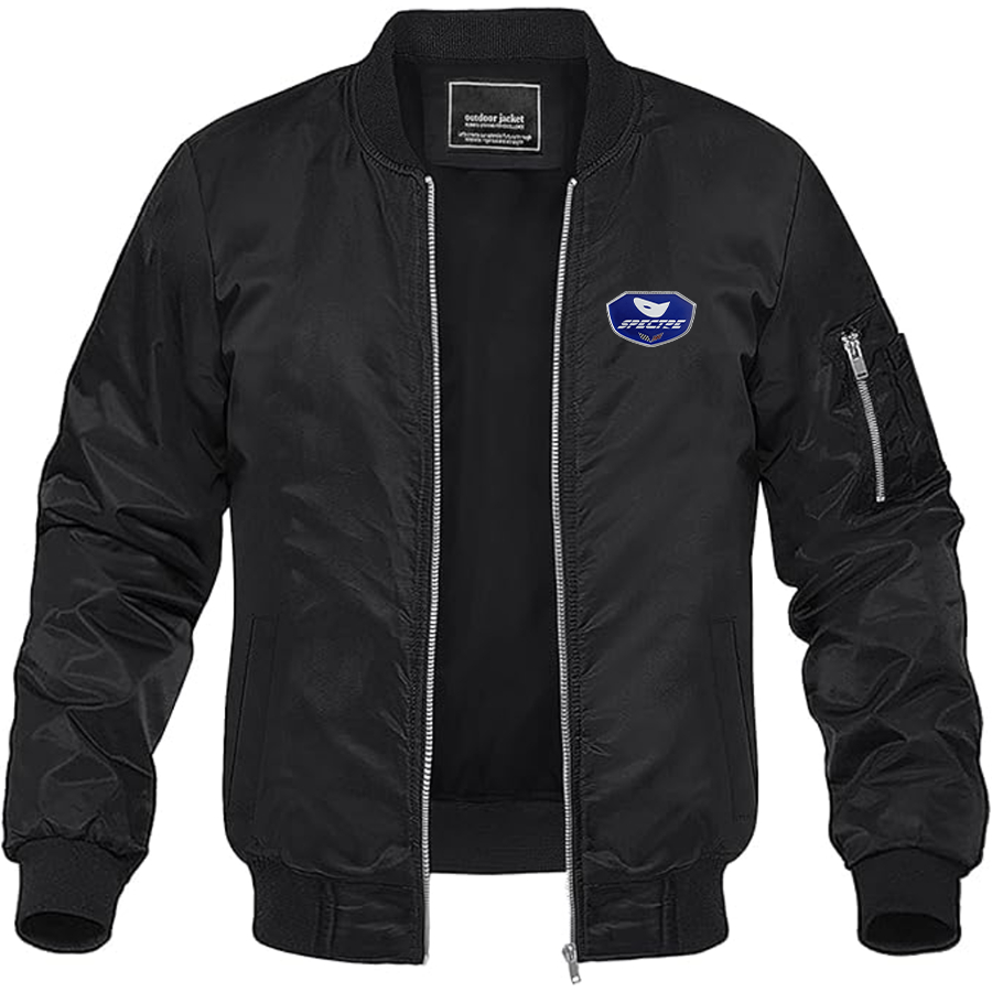 Men's Spectre Supersports Logo Lightweight Bomber Jacket Windbreaker Softshell Varsity Jacket Coat