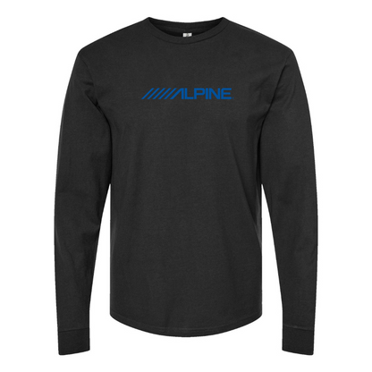 Men's Alpine Logo Cotton Long Sleeve T-Shirt