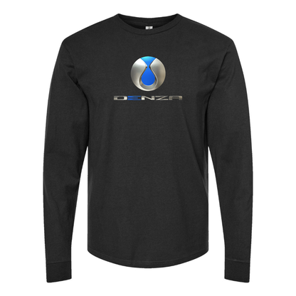 Men's Denza Logo Cotton Long Sleeve T-Shirt