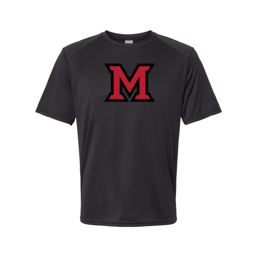 Men's Miami Ohio RedHawks Logo Polyester T-Shirt