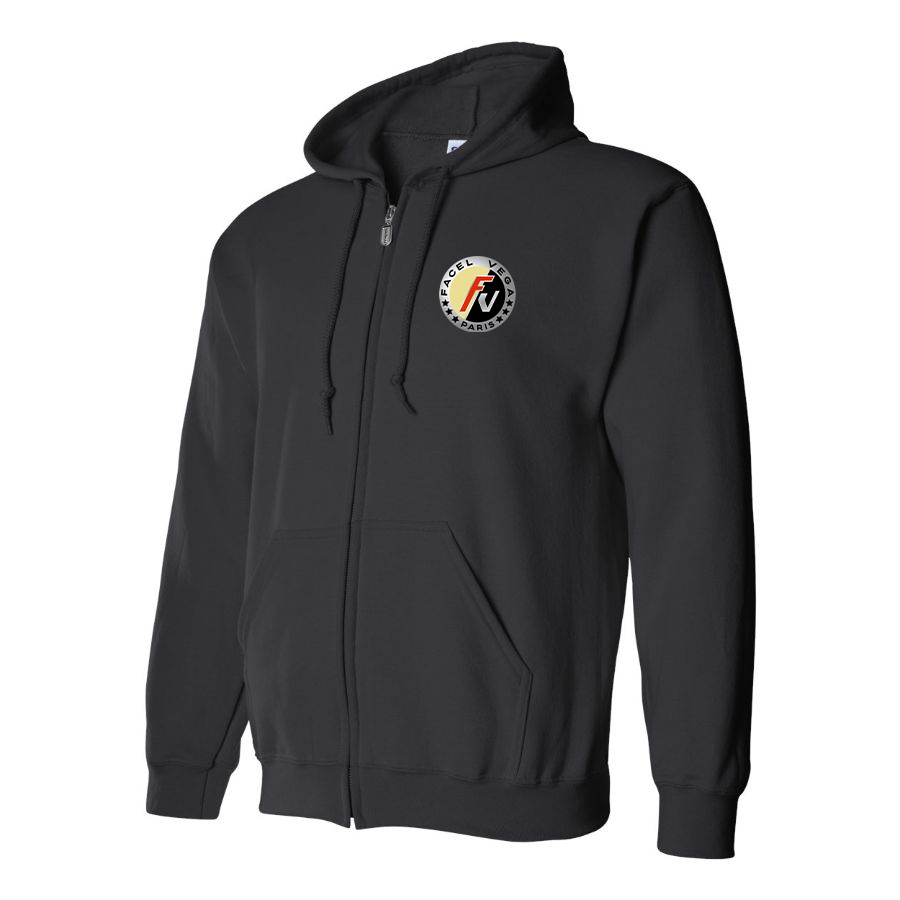 Men's Facel Vega Logo Zipper Hoodie