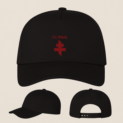 FC Metz Soccer Logo Five Panel Twill Snapback Cap