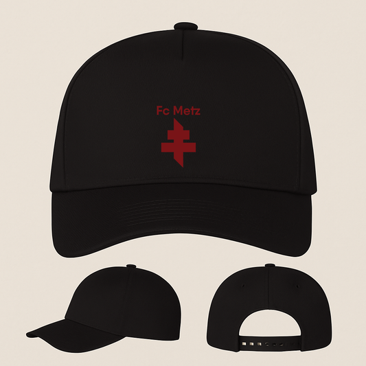 FC Metz Soccer Logo Five Panel Twill Snapback Cap