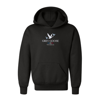 Youth Grey Goose Logo Pullover Hoodie