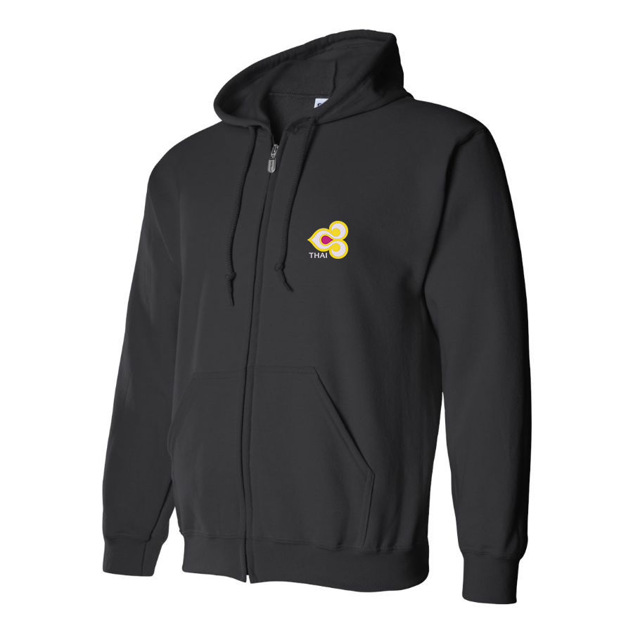 Men's Thai Airlines Logo Zipper Hoodie