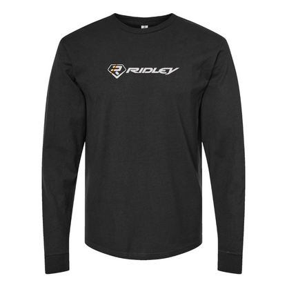 Men's Ridley Logo Cotton Long Sleeve T-Shirt