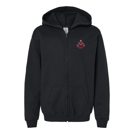Gildan Heavy Blend Youth Spider-Man 2025 Full Zip Hooded Sweatshirt