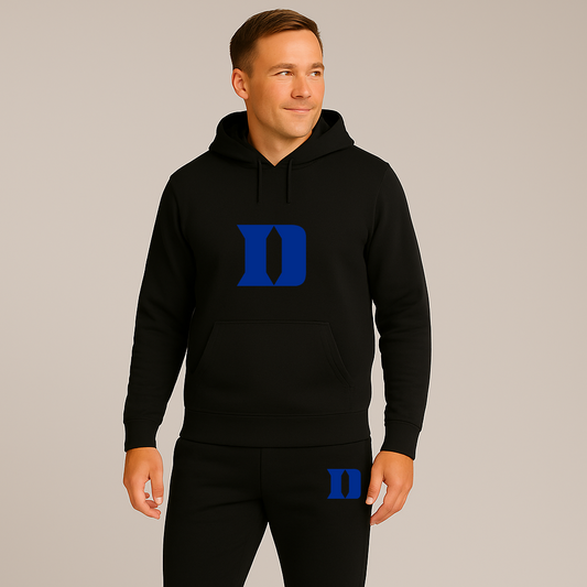 Men's Duke Blue Devils Logo Hoodie Joggers Set