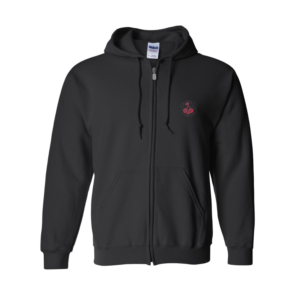 Men's  AFC Bournemouth Soccer Logo Gildan  Heavy Blend Full Zip Hooded Sweatshirt