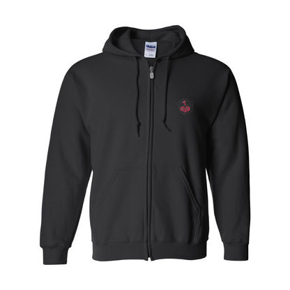 Men's  AFC Bournemouth Soccer Logo Gildan  Heavy Blend Full Zip Hooded Sweatshirt