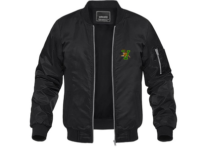 Men's Vermont Catamounts Lightweight Bomber Jacket Windbreaker Softshell Varsity Jacket Coat