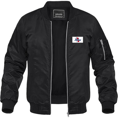 Men's Tulsa Golden Hurricane Logo Lightweight Bomber Jacket Windbreaker Softshell Varsity Jacket Coat